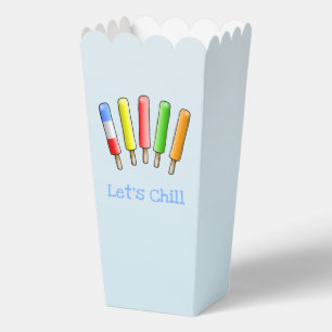 Let's Chill Birthday Popcorn Favour Box