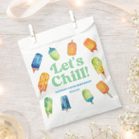 Let's Chill Blue Retro Popsicle Birthday Party