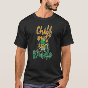 Lets Chill Out Dude Women Hangout Pineapple Love T-Shirt