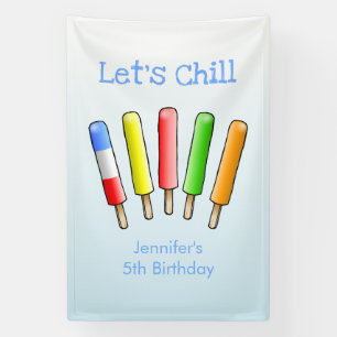 Let's Chill with Colourful Ice Banner