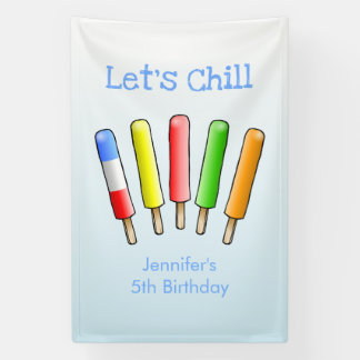 Let's Chill with Colourful Ice Banner