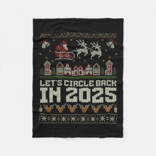 Let's Circle Ck In 2025 Christmas  Fleece Blanket