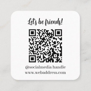 Let's Connect QR Code Business Card