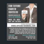 Let's Connect, Speed Networking Event Advertising Flyer<br><div class="desc">Let's Connect,  Speed Networking Event Advertising Flyer by The Business Card Store.</div>