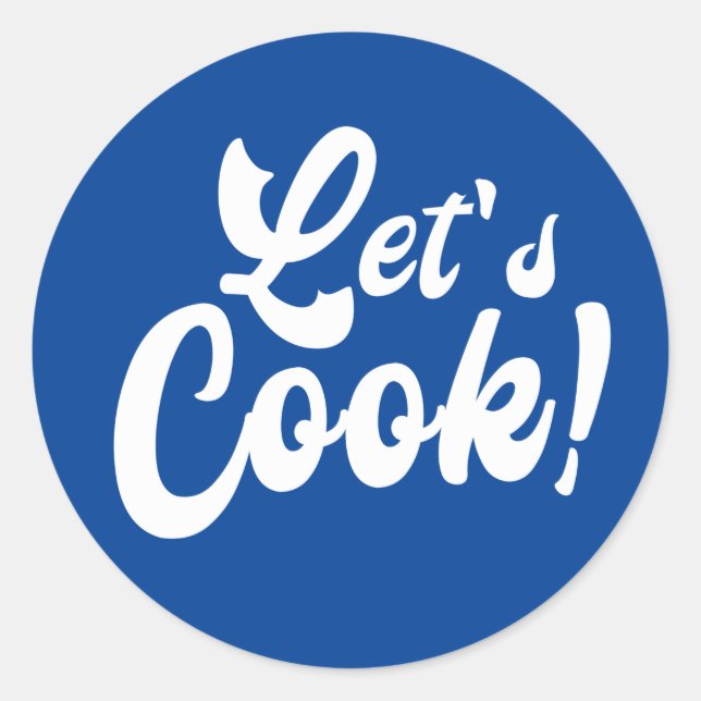 Let's Cook   Classic Round Sticker (Front)