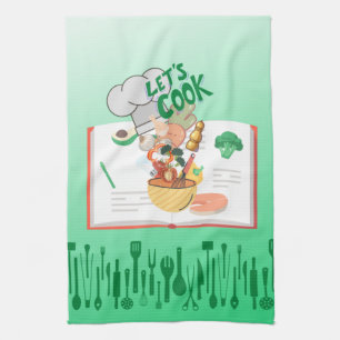 Let's Cook Kids Tea Towel