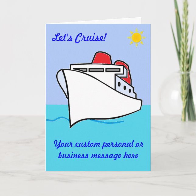 Let's Cruise Custom Card (Front)