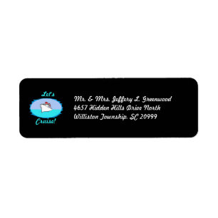 Let's Cruise Return Address Labels