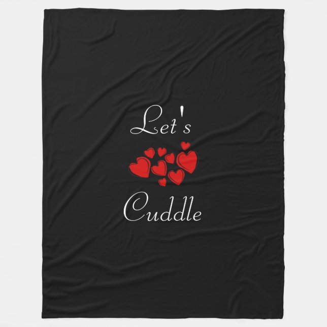 Let's Cuddle Love Blanket (Front)