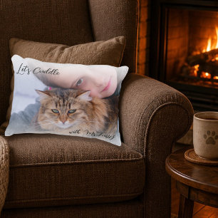 Let's Cuddle Pet Photo Christmas Gift Decorative Cushion