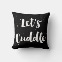 Let's Cuddle | White Brush Typography Splatter