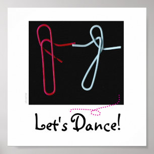 Let's Dance - Paper clips Poster