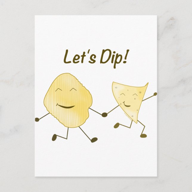 Let's Dip! Postcard (Front)