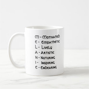 Let's dive into "Melanie" letter by letter! - Mug