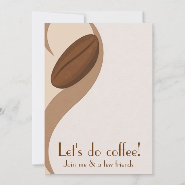 Let's do Coffee Luncheon Invitation (Front)