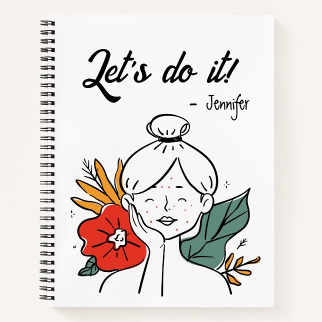 Let's do it checklist personalised  notebook (Front)