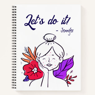 Let's do it checklist personalised  notebook