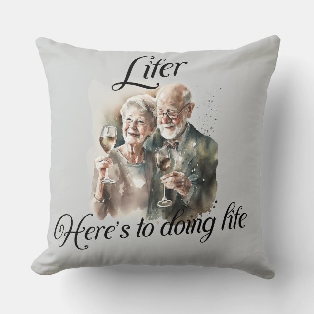 "Let's Do Life" Throw Pillow (Front)