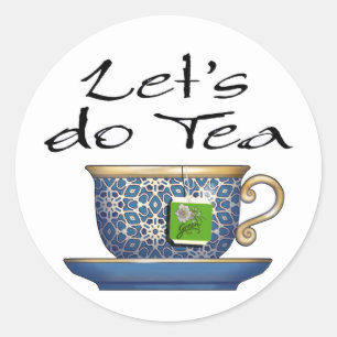 Let's do Tea - 003 Classic Round Sticker