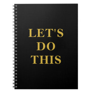 Let's Do This - 6.5" x 8.75" Classic Notebook