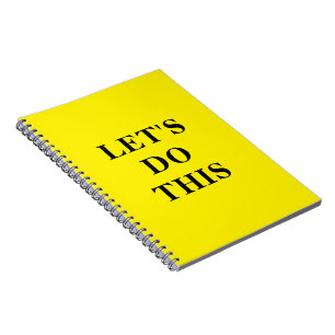 Let's Do This - 6.5" x 8.75" Classic Notebook