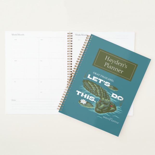 "Let's Do This" Alligator - The White Lotus Planner (Display)