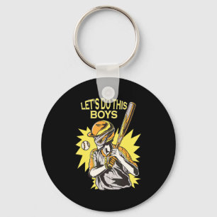 Lets Do This Boys Baseball Sports Player Team Coac Key Ring