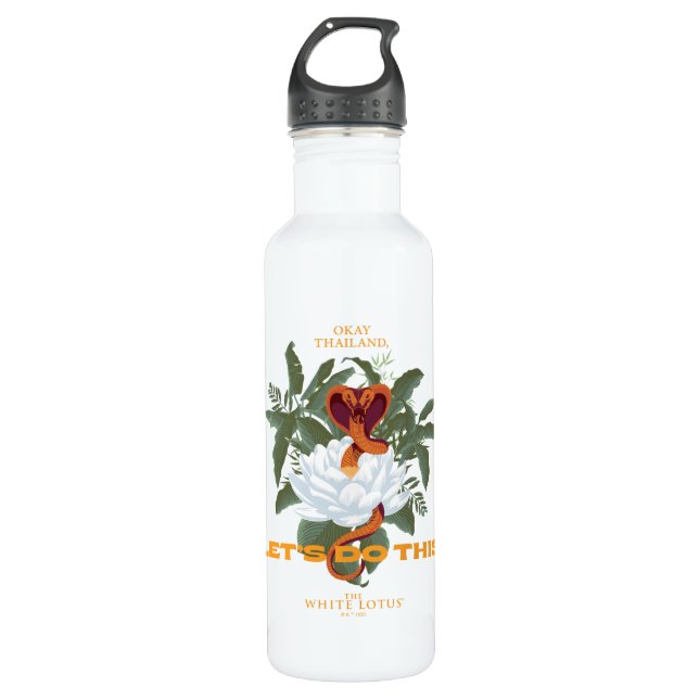"Let's Do This" Cobra - The White Lotus 710 Ml Water Bottle (Front)