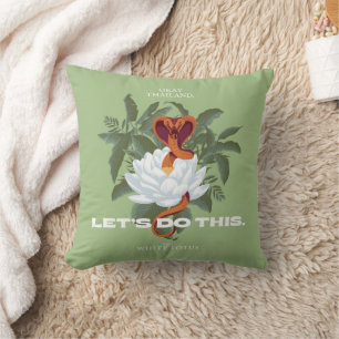 "Let's Do This" Cobra - The White Lotus Cushion