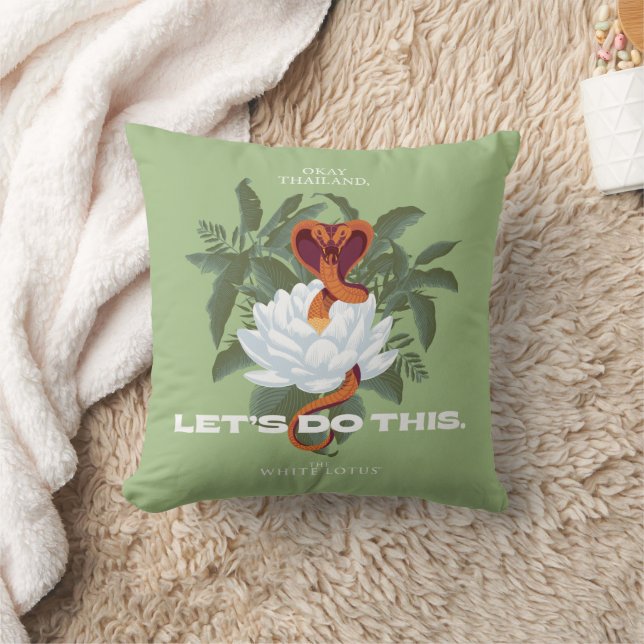 "Let's Do This" Cobra - The White Lotus Cushion (Blanket)