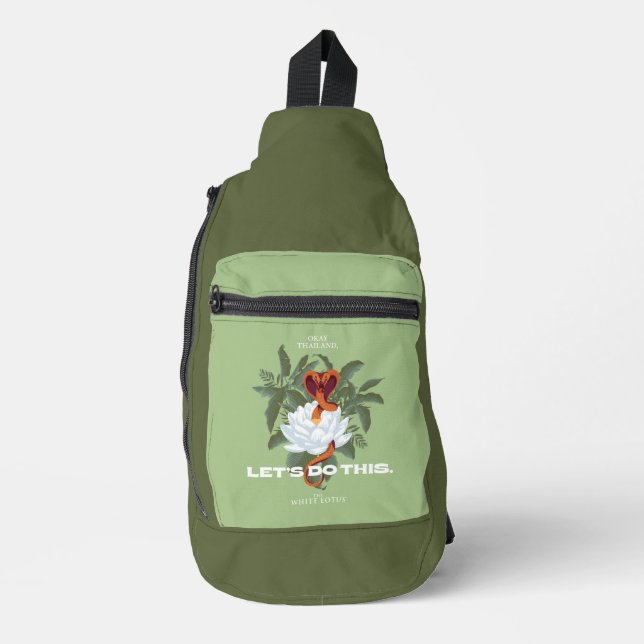 "Let's Do This" Cobra - The White Lotus Sling Bag (Front)
