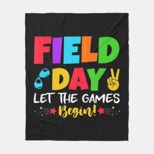 Let's Do This Field Day Thing Teacher Student Scho Fleece Blanket
