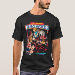 Let'S Draw A Satanic Pentacle Sigil Of Baphomet Fo T-Shirt