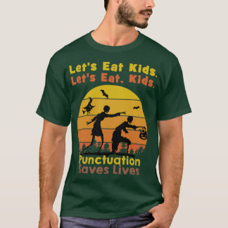 Lets eat kids Halloween Zombie Shirt Zombie Hallow