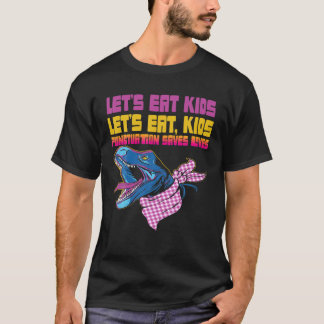 Let's Eat Kids Punctuation Saves Lives Dinosaur Gr T-Shirt