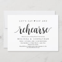 Let's Eat, Sip and Rehearse, Wedding Dinner