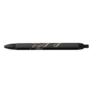 Let's Enjoy the Summer Tropical Hibiscus Flower Black Ink Pen
