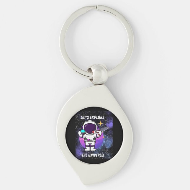 lets explore  the universe key ring (Front)