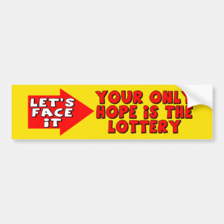 Let's Face It Bumper Sticker