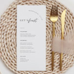 Let's Feast Minimalist Modern Wedding Menu<br><div class="desc">Elegant 4x9" Wedding Table Menu Cards Flat Menu Elegant Calligraphy Eat and Drink Wedding Menus | Simple Calligraphy Rustic Wedding Menus Wedding Menus,  Rustic Wedding Menu,  Floral Wedidng Menu,  Wedding Table Menu</div>