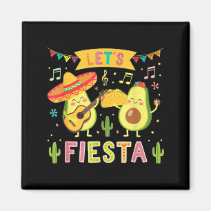 Let's fiesta 5 cinco de mayo cute avocadoLet's fie Magnet