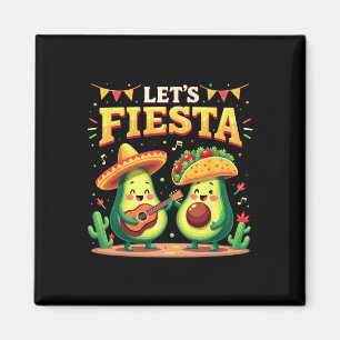 Lets Fiesta 5 Cinco De Mayo For Women Men Boys Gir Magnet