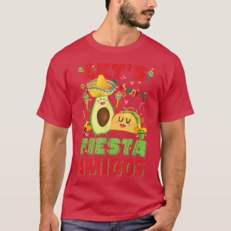 Let's Fiesta Amigos Avocado And Tacos Cinco De May T-Shirt