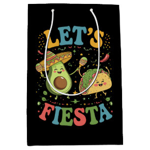 Let's Fiesta Avocado And Tacos Cinco De Mayo Medium Gift Bag
