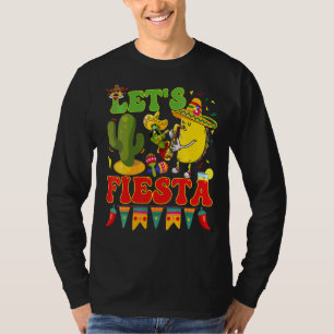 Let's Fiesta Avocado And Tacos Cinco De Mayo Mexic T-Shirt