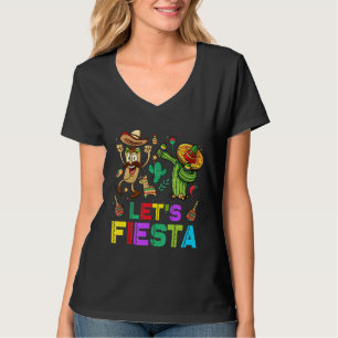 Let's Fiesta Avocado And Tacos Cinco De Mayo Mexic T-Shirt