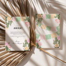 Let's Fiesta Bachelorette Weekend Thank You Card