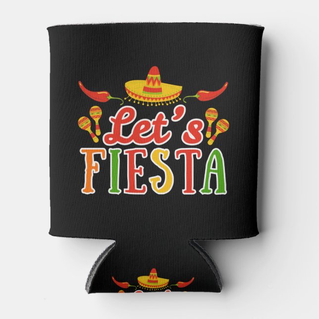Let's Fiesta Cinco de Mayo Can Cooler (Front)