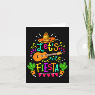 Lets Fiesta Cinco De Mayo Fiesta Squad Mexican Fam Card