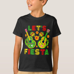 Let's fiesta cinco de mayo guitar funny mexican T-Shirt